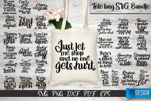 Crafty stuff  Tote bag svg quote - So Fontsy