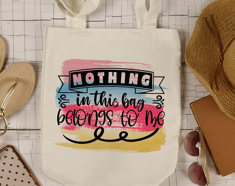 Tote Bag Sublimation Designs Bundle, 6 Tote Bag Quotes PNG Files, Bag Filled With Awesome Crap PNG, Did I Buy Wine Instead Of Milk Again PNG Sublimation HappyDesignStudio 