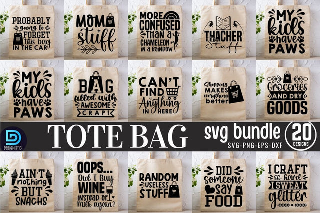 Tote Bag SVG Bundle SVG DESIGNISTIC 