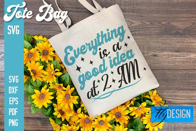 Tote Bag SVG | Shopping Bag Design | Bag SVG SVG Fly Design 