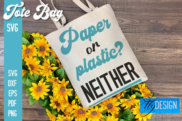 Tote Bag SVG | Shopping Bag Design | Bag SVG SVG Fly Design 