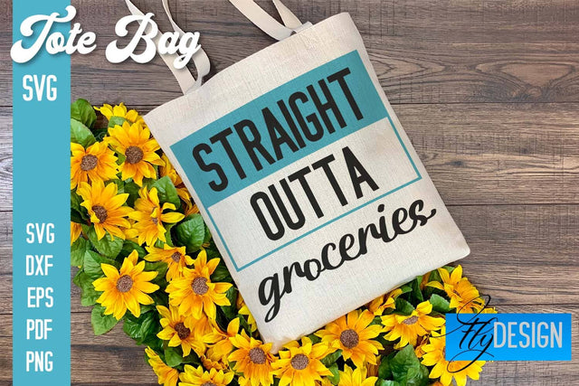 Tote Bag SVG | Shopping Bag Design | Bag SVG SVG Fly Design 
