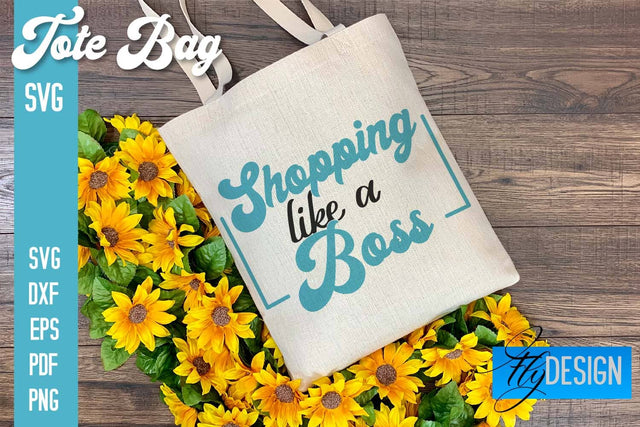 Tote Bag SVG | Shopping Bag Design | Bag SVG SVG Fly Design 