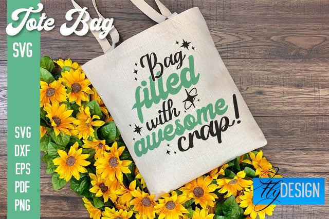 Tote Bag SVG | Shopping Bag Design | Bag SVG SVG Fly Design 