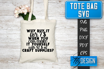 Tote Bag SVG | Tote Bag Quotes SVG | Shopping Bag Sayings SVG SVG Fly Design 