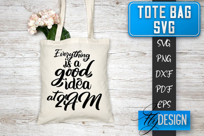 Tote Bag SVG | Tote Bag Quotes SVG | Shopping Bag Sayings SVG SVG Fly Design 