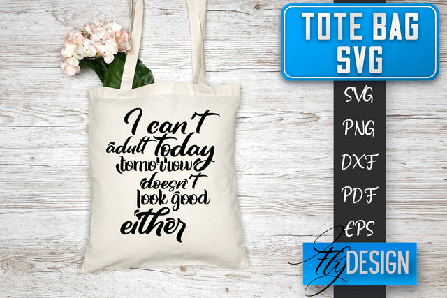 Tote Bag SVG | Tote Bag Quotes SVG | Shopping Bag Sayings SVG SVG Fly Design 