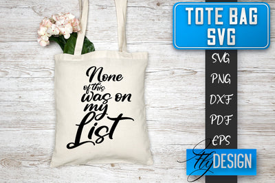 Tote Bag SVG | Tote Bag Quotes SVG | Shopping Bag Sayings SVG SVG Fly Design 
