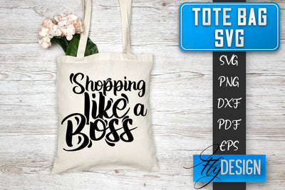 Tote Bag SVG | Tote Bag Quotes SVG | Shopping Bag Sayings SVG SVG Fly Design 