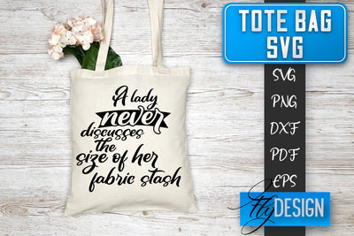 Tote Bag SVG | Tote Bag Quotes SVG | Shopping Bag Sayings SVG SVG Fly Design 