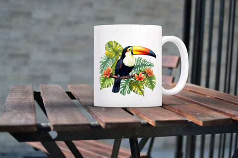 Toucans in Rainforest Sublimation Clipart Bundle Sublimation Regulrcrative 