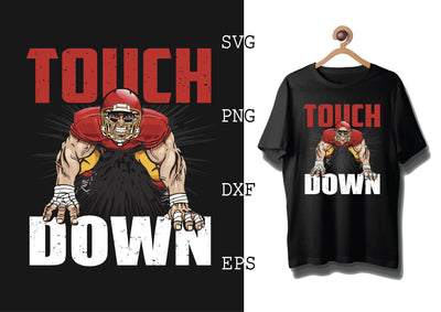 Touch Down Svg, Football Season Svg, Football Team Svg, American Football Team Svg SVG DesignTShirt 