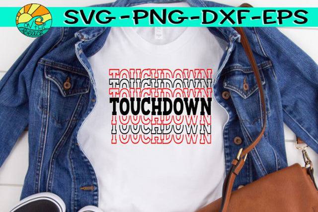 Touchdown - Football - SVG PNG EPS DXF SVG On the Beach Boutique 