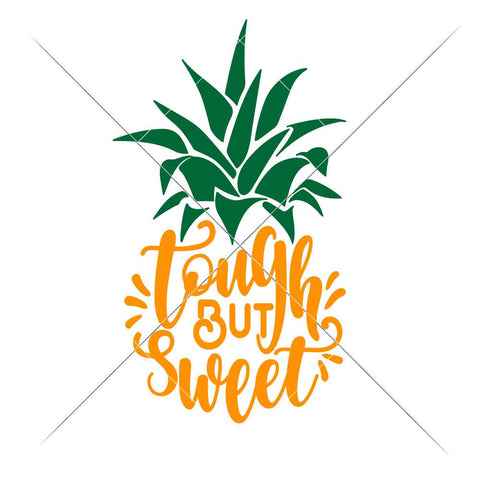 Tough but sweet Pineapple SVG Chameleon Cuttables 