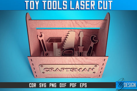 Toy Tools Laser Cut SVG | Boy Game SVG Design | CNC Files SVG Fly Design 