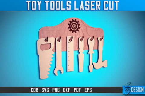 Toy Tools Laser Cut SVG | Boy Game SVG Design | CNC Files SVG Fly Design 