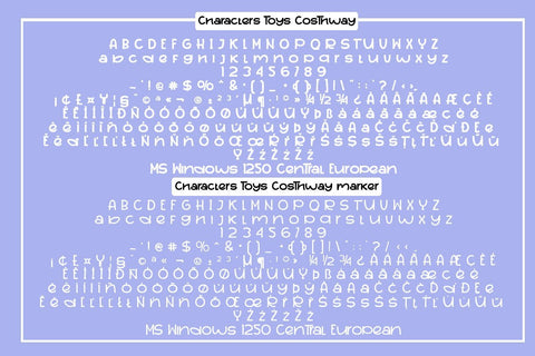 Toys Costhway Font JH-CreativeFont 