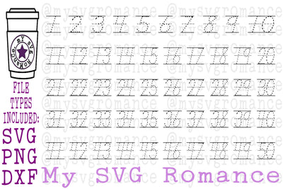Trace Your Numbers 1-50 for Pre Schoolers - Homeschoolers Make Your Own DIY Tracing Mat SVG mysvgromance 