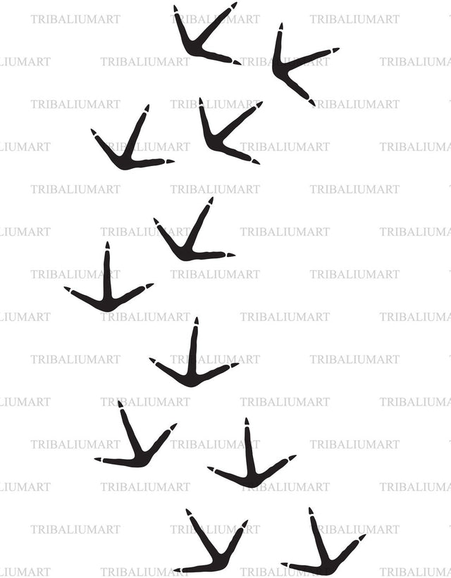 Traces of birds SVG TribaliumArtSF 