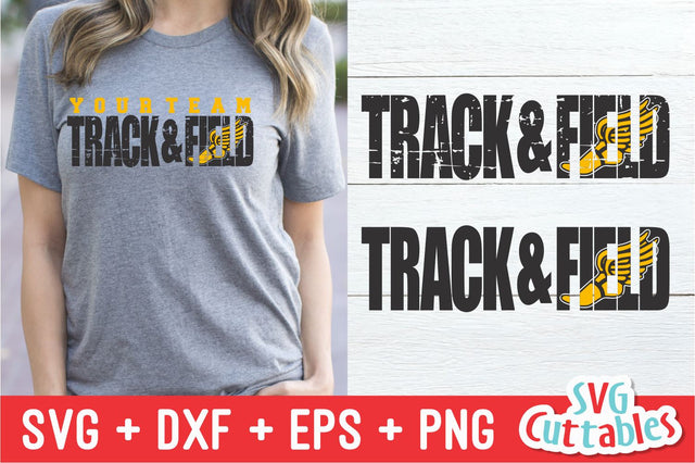 Track and Field Distressed Svg Cuttables 