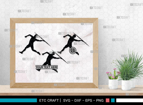 Track And Field Monogram, Track And Field Silhouette, Track And Field SVG, Captures Javelin Svg, Runner Svg, Sports Svg, Cross Country Svg, SB00463 SVG ETC Craft 