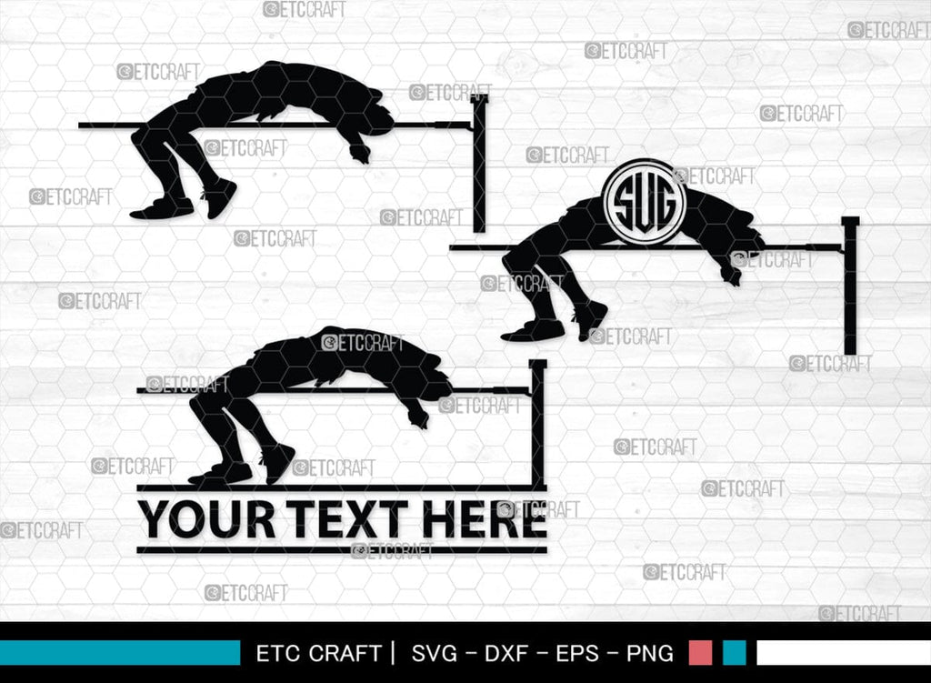 Track And Field Monogram, Track And Field Silhouette, Track And Field ...