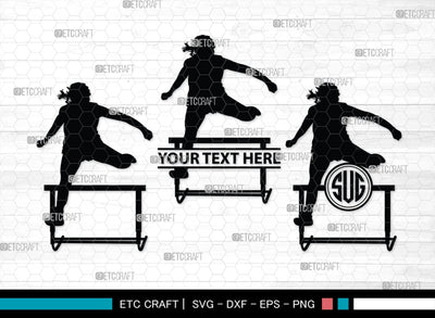 Track And Field Monogram, Track And Field Silhouette, Track And Field SVG, Captures Javelin Svg, Runner Svg, Sports Svg, Cross Country Svg, SB00463 SVG ETC Craft 