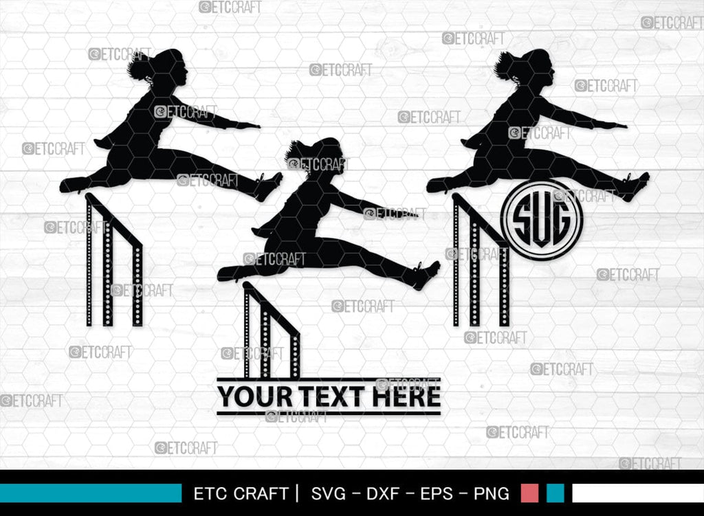 Track And Field Monogram, Track And Field Silhouette, Track And Field ...