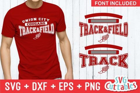 Track and Field Template 003 Svg Cuttables 