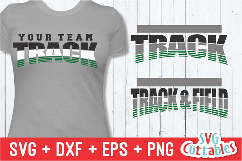 Track and Field Template 004 Svg Cuttables 