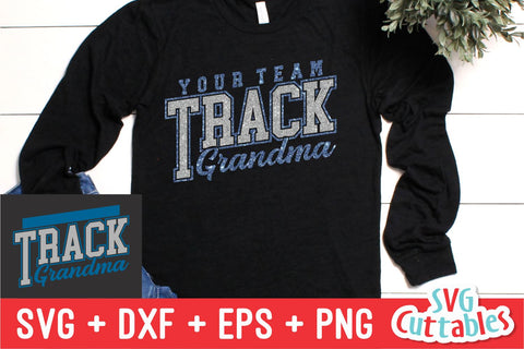 Track Grandma svg - Track and Field Template 006 - Track Cut File - svg - eps - dxf - png - Silhouette - Cricut Cut File - Digital File SVG Svg Cuttables 