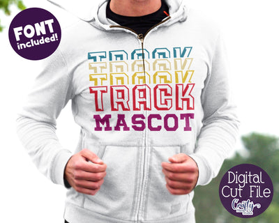 Track Mascot Svg - Custom Cut File SVG Crafty Mama Studios 