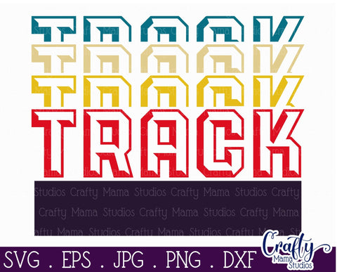 Track Mascot Svg - Custom Cut File SVG Crafty Mama Studios 