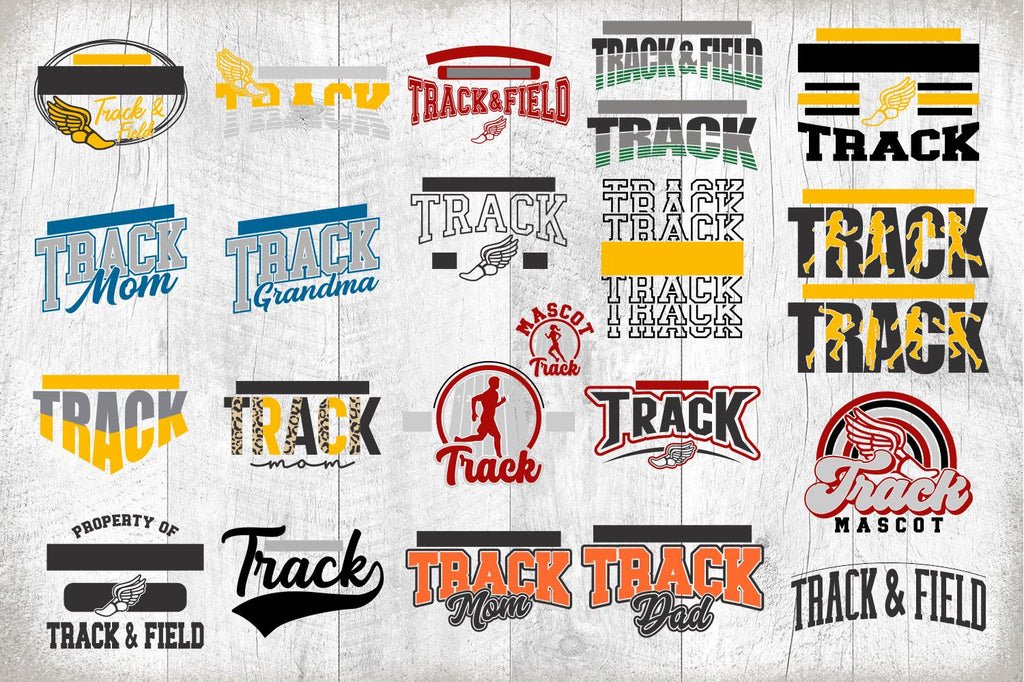 Track Design Svg Track svg bundle - Track and Field Template Bundle - Track Cut File ...