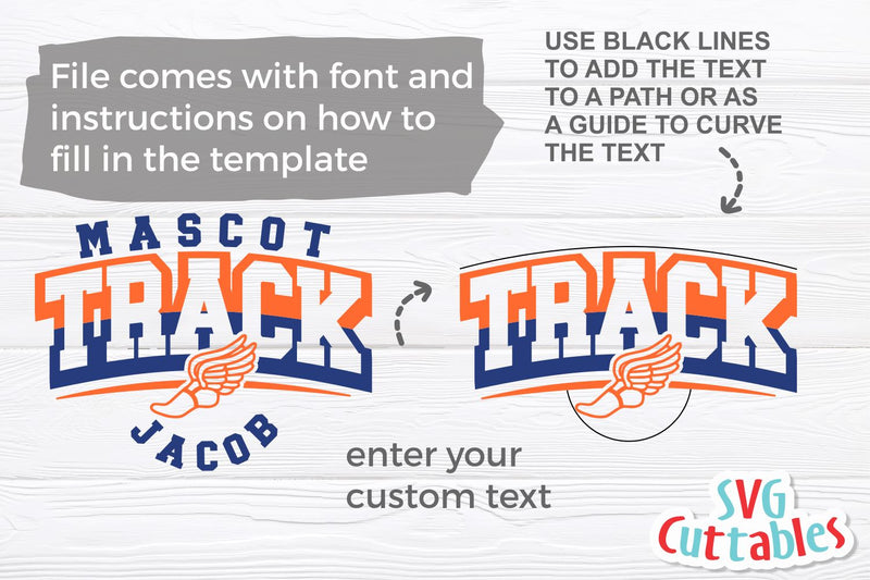 Track svg - Track and Field Template 0022 - Track Cut File - svg - eps ...