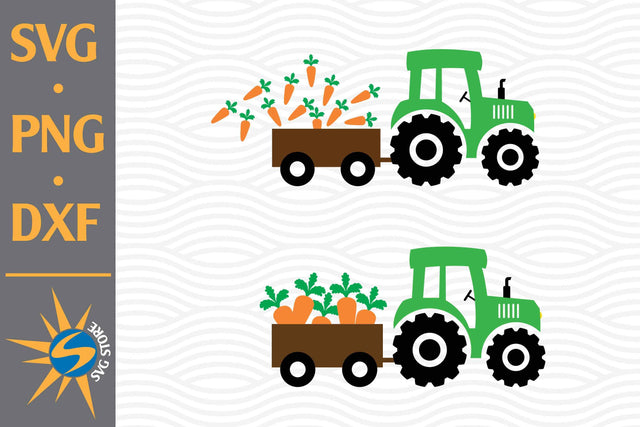 Tractor Carrot SVG, PNG, DXF Digital Files Include SVG SVGStoreShop 