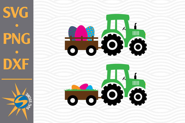 Tractor Easter SVG, PNG, DXF Digital Files Include SVG SVGStoreShop 