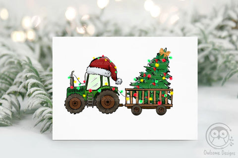 Tractor Farm Christmas Sublimation Sublimation LAM HOANG THUY 