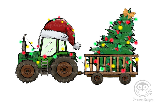 Tractor Farm Christmas Sublimation Sublimation LAM HOANG THUY 