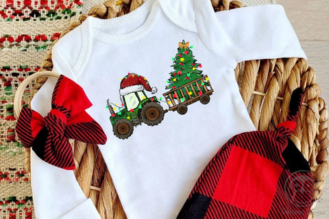 Tractor Farm Christmas Sublimation Sublimation LAM HOANG THUY 