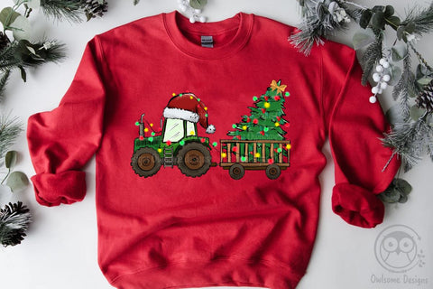 Tractor Farm Christmas Sublimation Sublimation LAM HOANG THUY 
