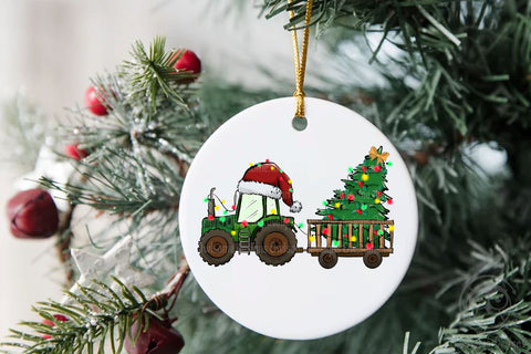 Tractor Farm Christmas Sublimation Sublimation LAM HOANG THUY 