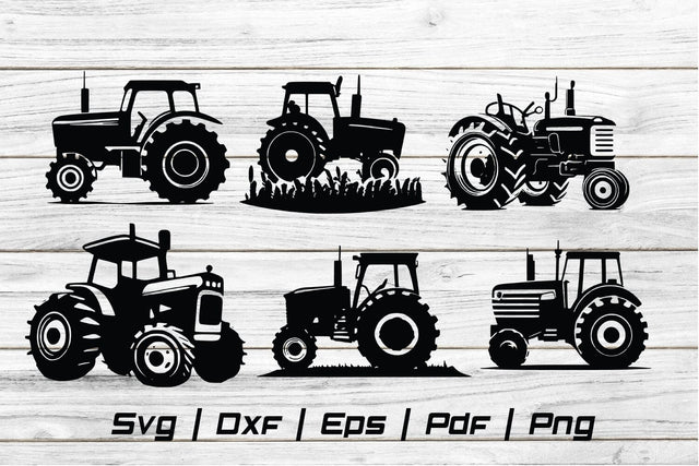Tractor Farmer Silhouette Svg file cut file SVG Johan Ru designs 