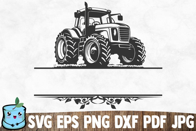 Tractor Monogram SVG MintyMarshmallows 
