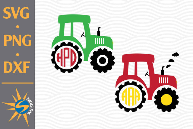 Tractor Monogram SVG, PNG, DXF Digital Files Include SVG SVGStoreShop 