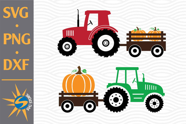 Tractor Pumpkin SVG, PNG, DXF Digital Files Include SVG SVGStoreShop 