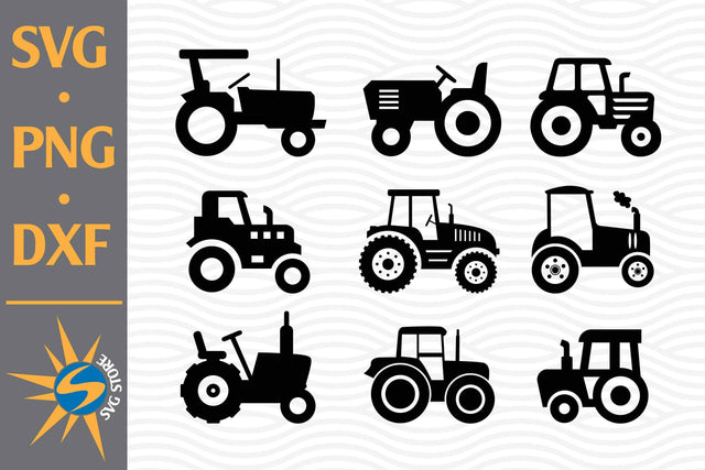 Tractor Silhouette SVG, PNG, DXF Digital Files Include SVG SVGStoreShop 