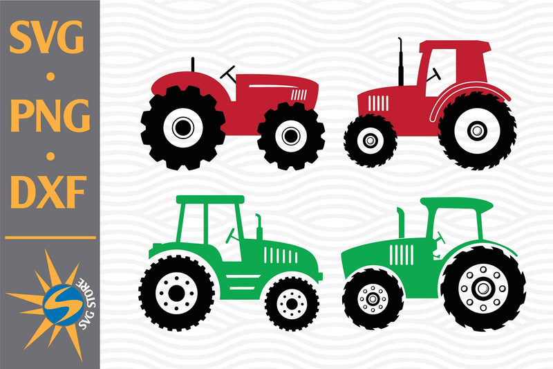 Tractor SVG, PNG, DXF Digital Files Include - So Fontsy