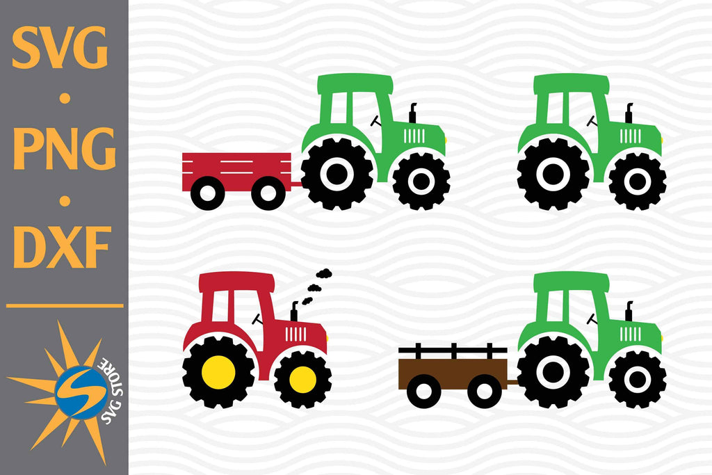 Tractor SVG, PNG, DXF Digital Files Include - So Fontsy