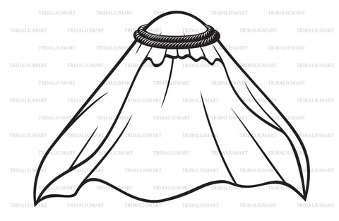 Traditional arabic or muslim hat SVG TribaliumArtSF 